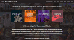 Desktop Screenshot of latinmusicspecialists.com