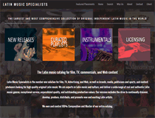 Tablet Screenshot of latinmusicspecialists.com